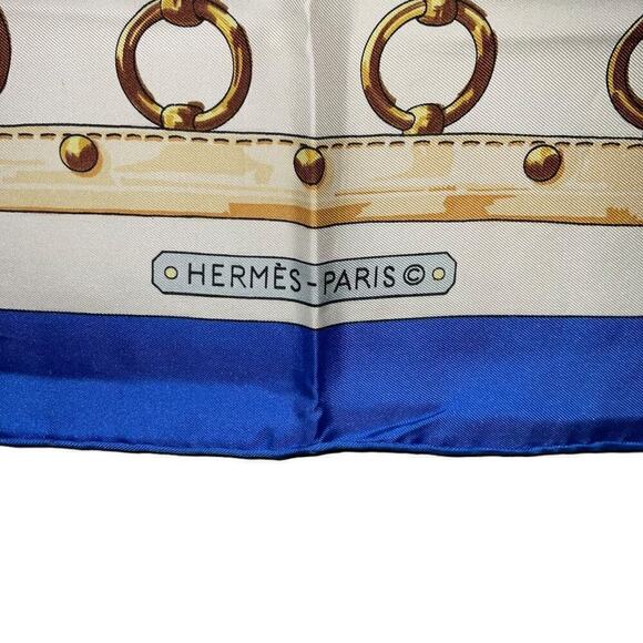 Hermes Aux Champs 100% Silk Scarf By Cathy Latham 90cm Square - Picture 10 of 16